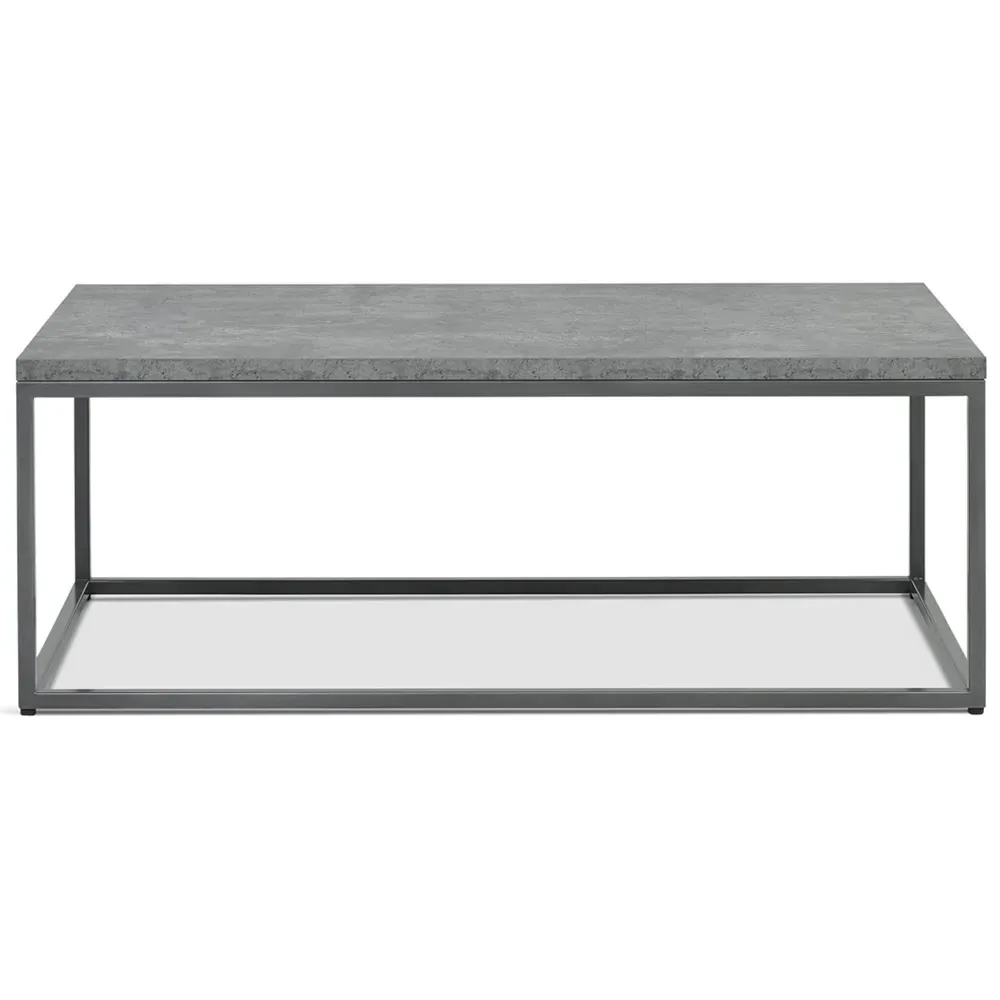 Renzo Coffee Table - Grey, Zinc