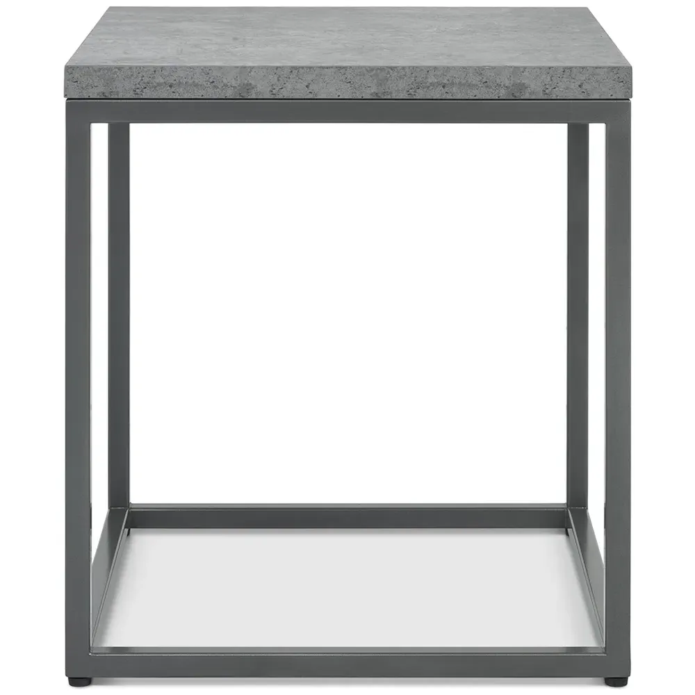 Renzo Side Table - Grey, Zinc