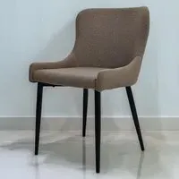 Rubens Set of 2 Dining Chairs - Brown, Boucle