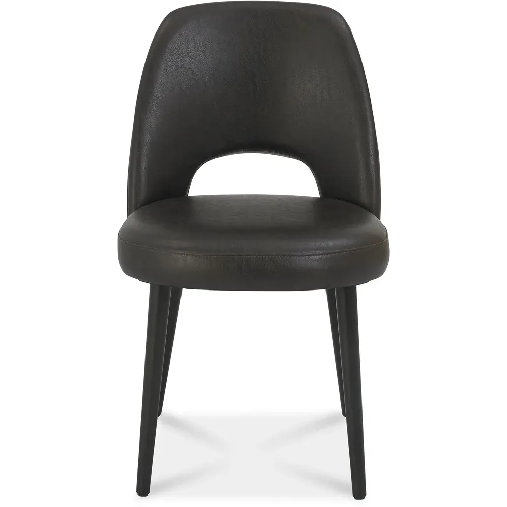 Set of 2 Peppercorn Old West Vintage Fabric Upholstered Chair - Brown