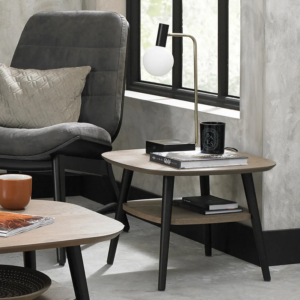 Single Shelf Lamp Table - Brown, Oak