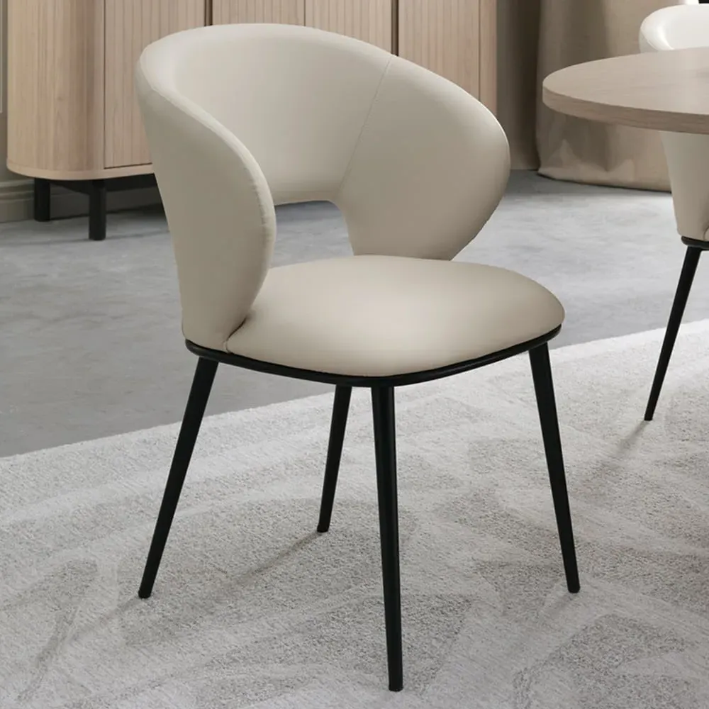 Stella Swivel Chair - Cream, Boucle