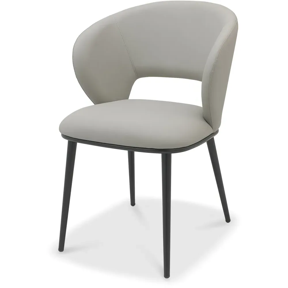Stella Swivel Chair - Grey, Boucle Fabric