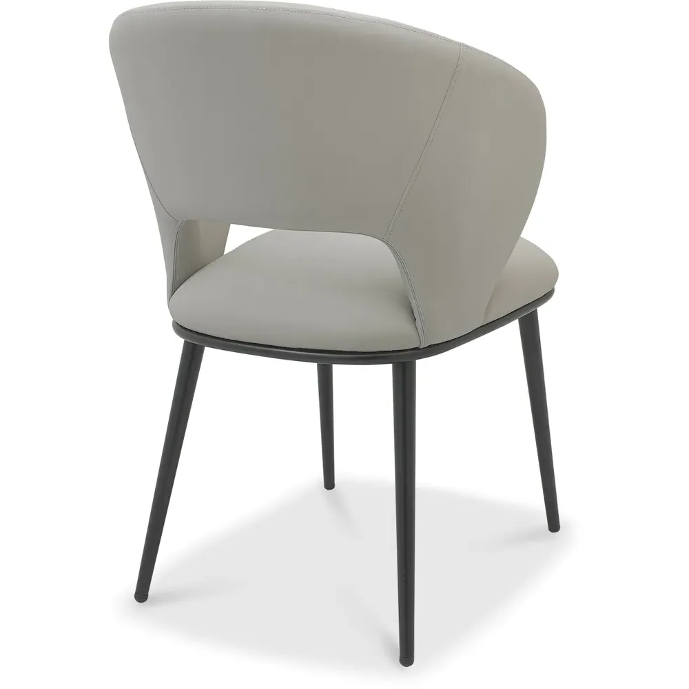 Stella Swivel Chair - Grey, Boucle Fabric