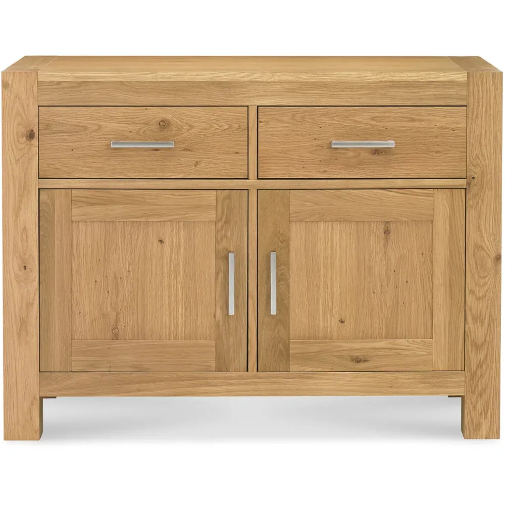 Turin 2 Door 2 Drawer Narrow Sideboard - Brown, Oak