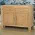 Turin 2 Door 2 Drawer Narrow Sideboard - Brown, Oak