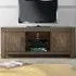Turin 2 Drawer 3 Shelf TV Unit - Brown, Dark Oak