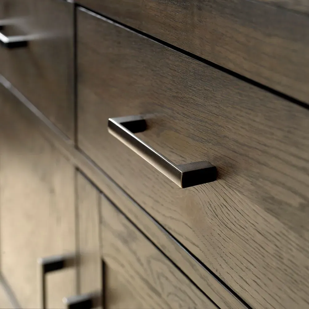 Turin 3 Drawer 3 Door Wide Sideboard - Brown, Oak