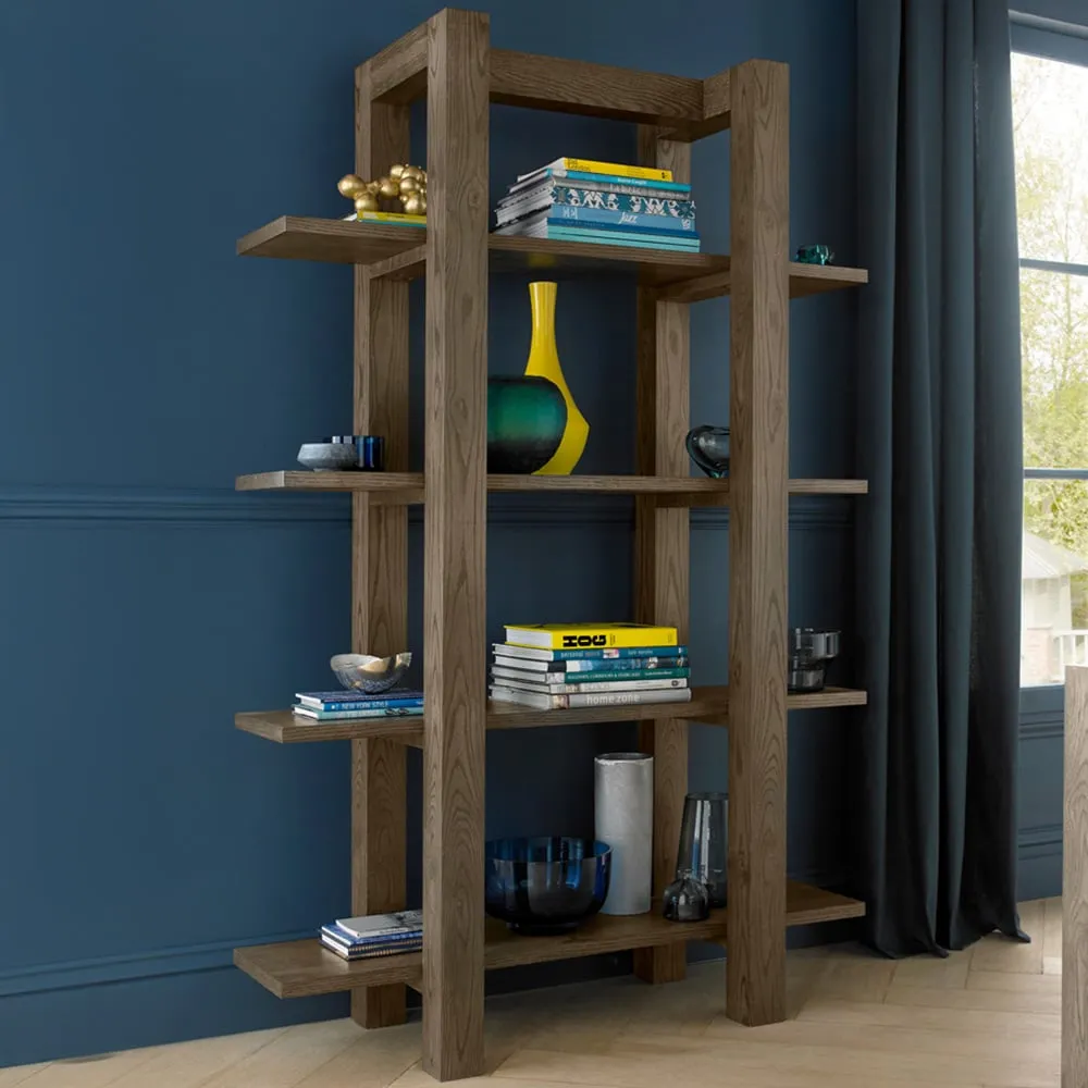 Turin 4 Shelf Unit - Brown, Oak image