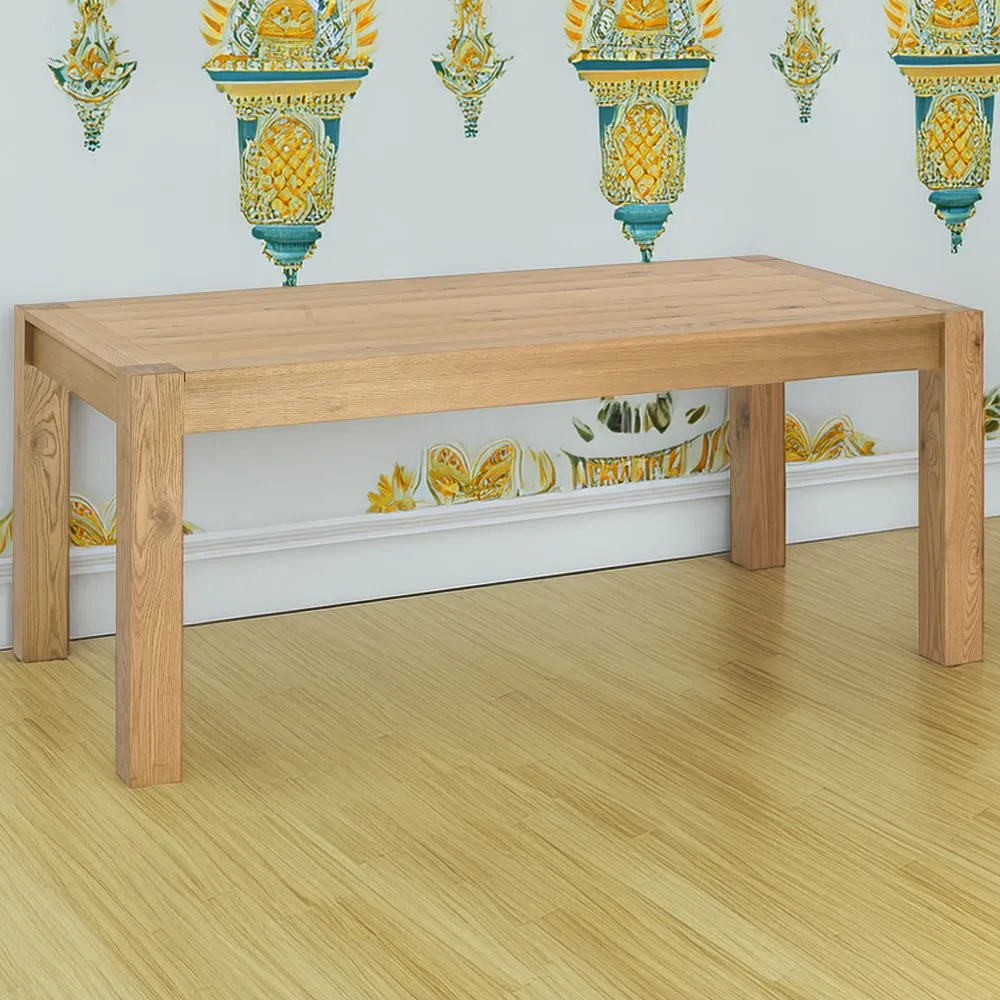 Turin 8-Seater Extending Dining Table - Light Oak