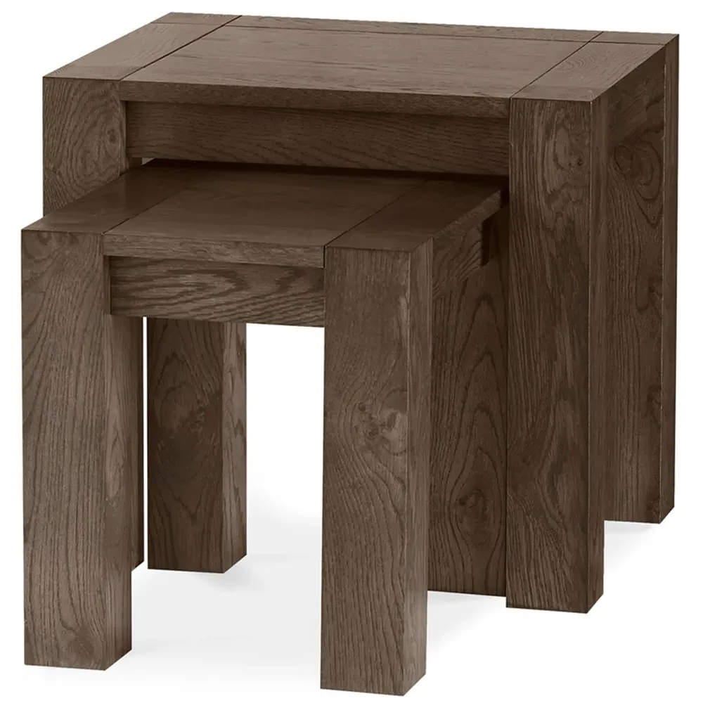 Turin Nesting Table Set of 2 - Dark Oak