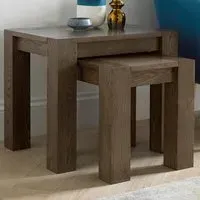 Turin Nesting Table Set of 2 - Dark Oak