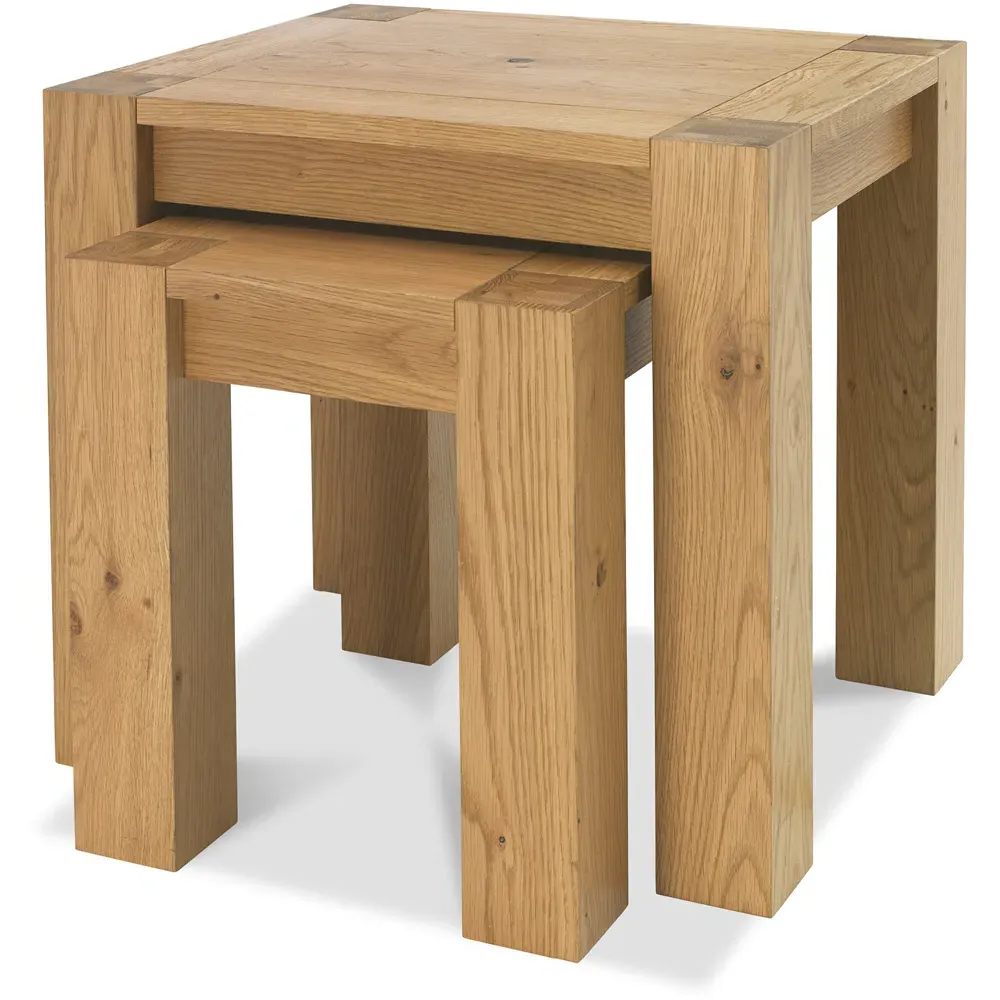 Turin Nesting Table Set of 2 - Light Oak