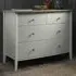 Whitby 4 Drawer Chest of Drawers - Grey, Scandi Oak