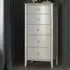 Whitby 5 Drawer Tall Chest of Drawers - Grey, Scandi Oak