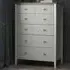 Whitby 6 Drawer Chest of Drawers - Grey, Scandi Oak