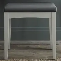 Whitby Fabric Stool - Soft Grey