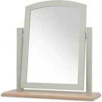 Whitby Vanity Mirror with Base - Grey, Oak