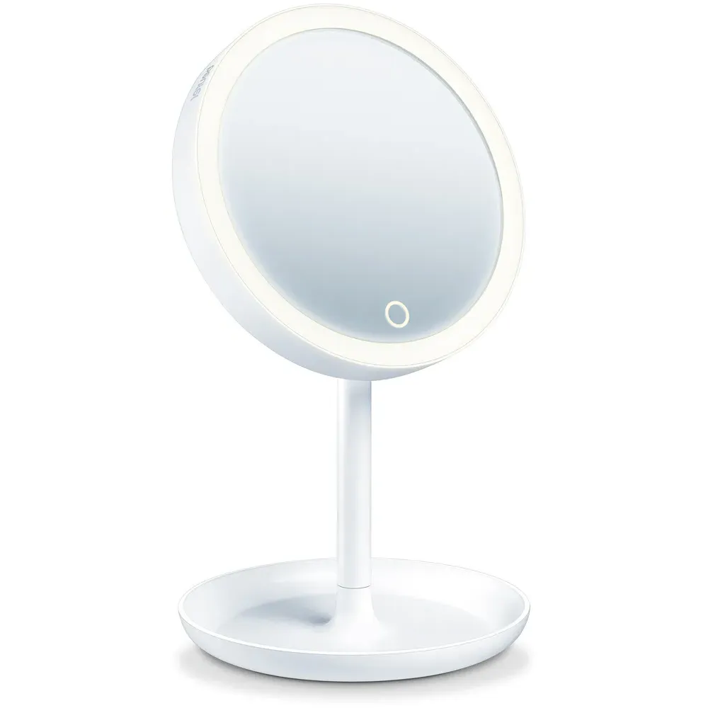 Beurer Illuminated Vanity Mirror with Storage - White