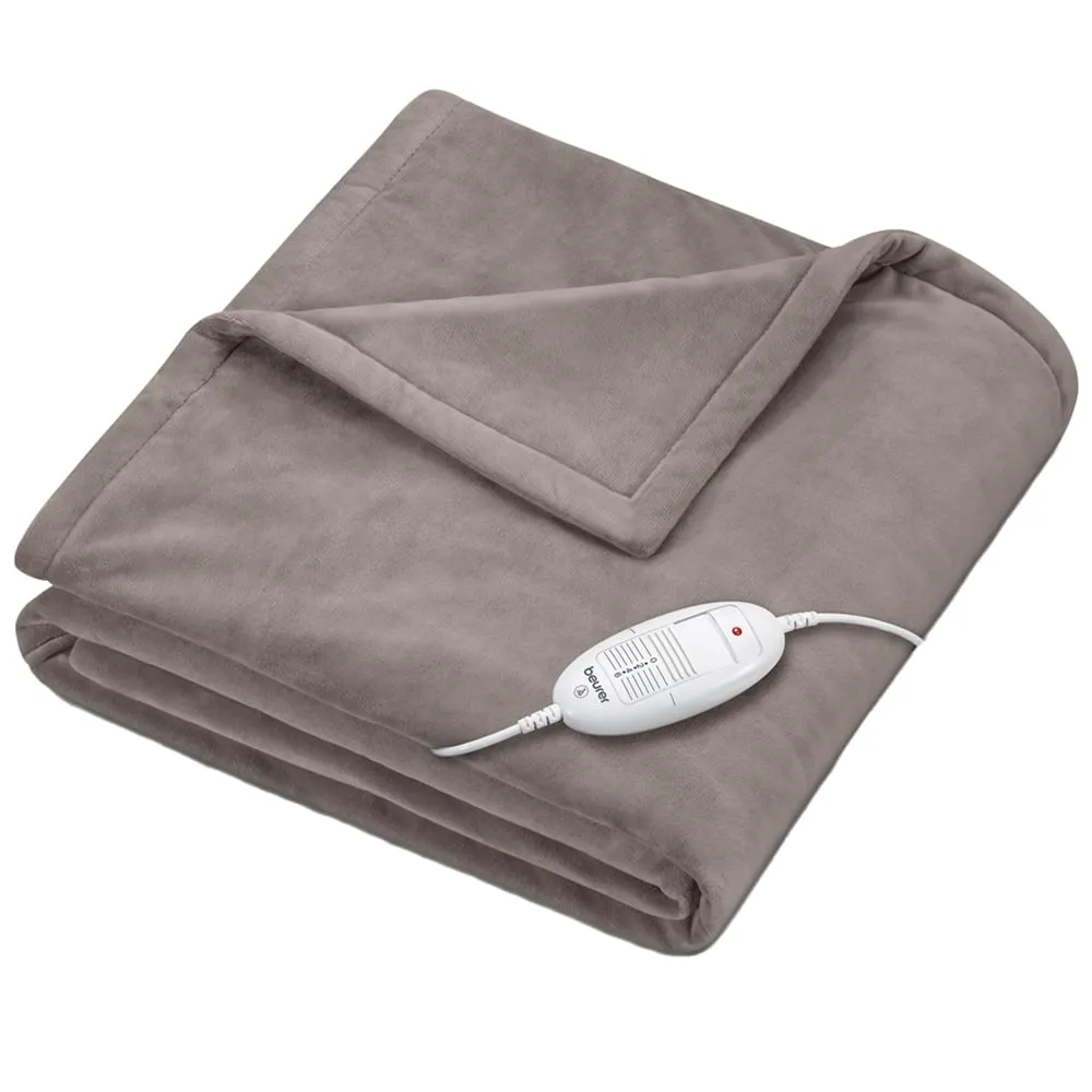 Cosy Heated Throw - Taupe image