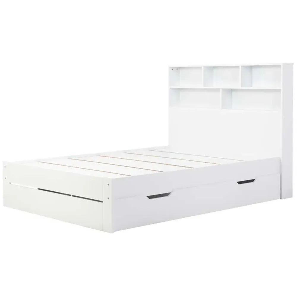Alfie Double Storage Bed - White