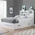 Alfie King Size Storage Bed with Drawer - White
