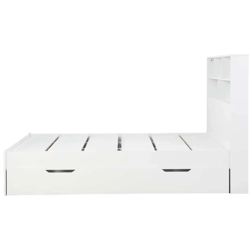 Alfie Small Double Storage Bed with Drawer - White