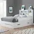 Alfie Small Double Storage Bed with Drawer - White