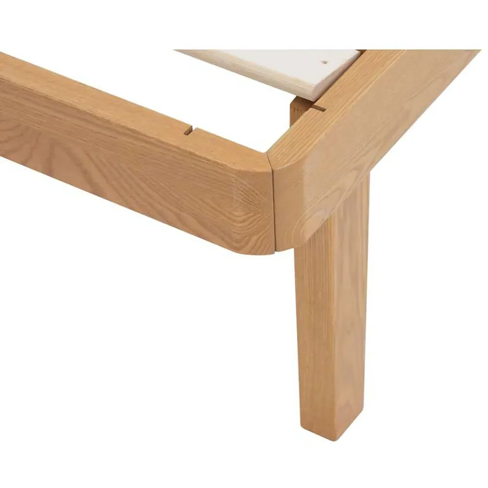 Ander King Size Bed Frame with Tufted Headboard - Brown