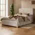 Arabella King Size Bed with Storage - Grey, Velvet