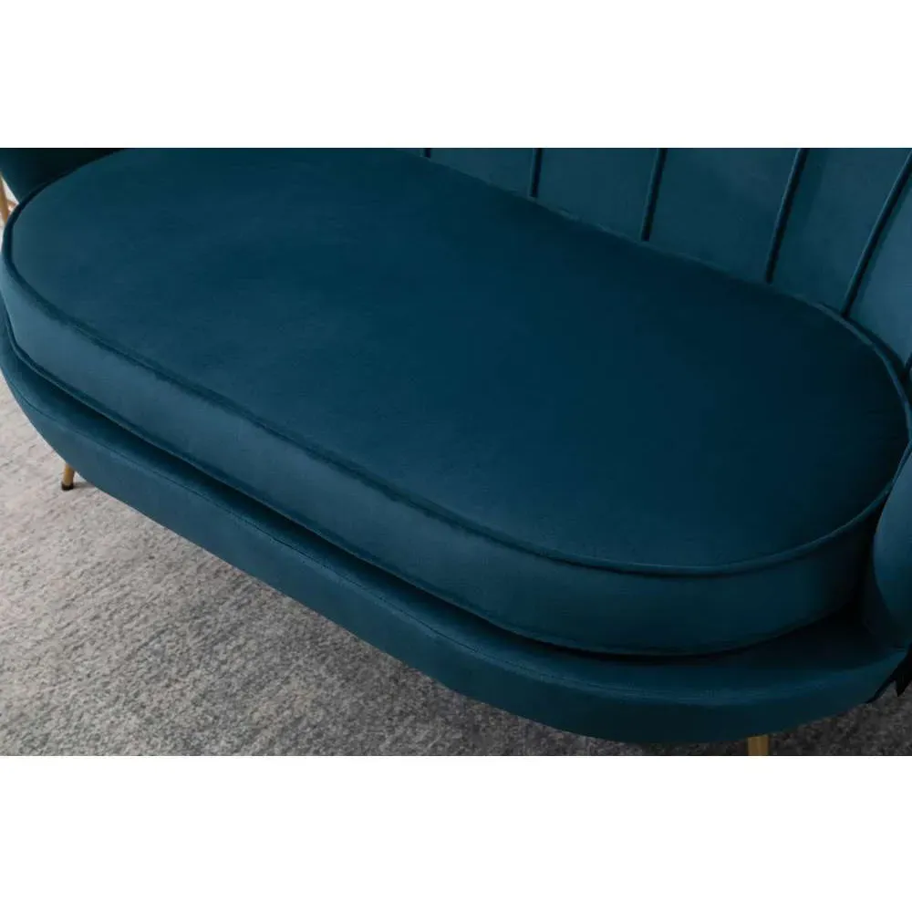Ariel 2-Seater Sofa - Blue, Fabric