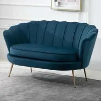 Ariel 2-Seater Sofa - Blue, Fabric