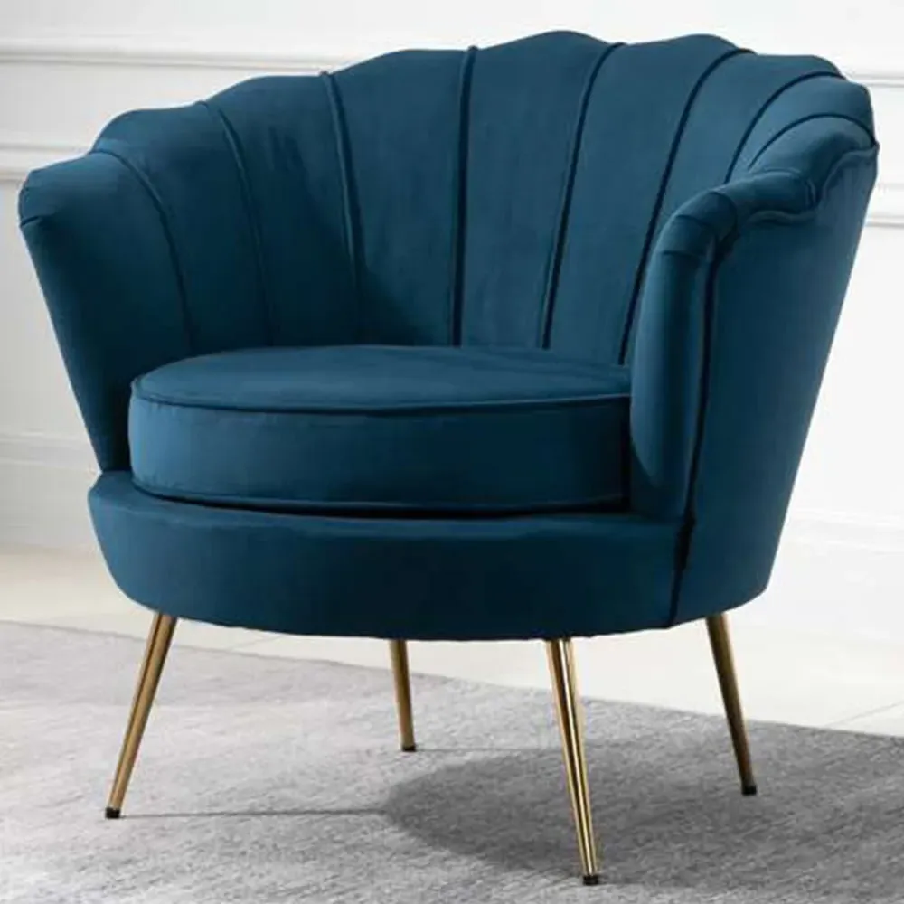 Ariel Accent Chair - Blue, Fabric image