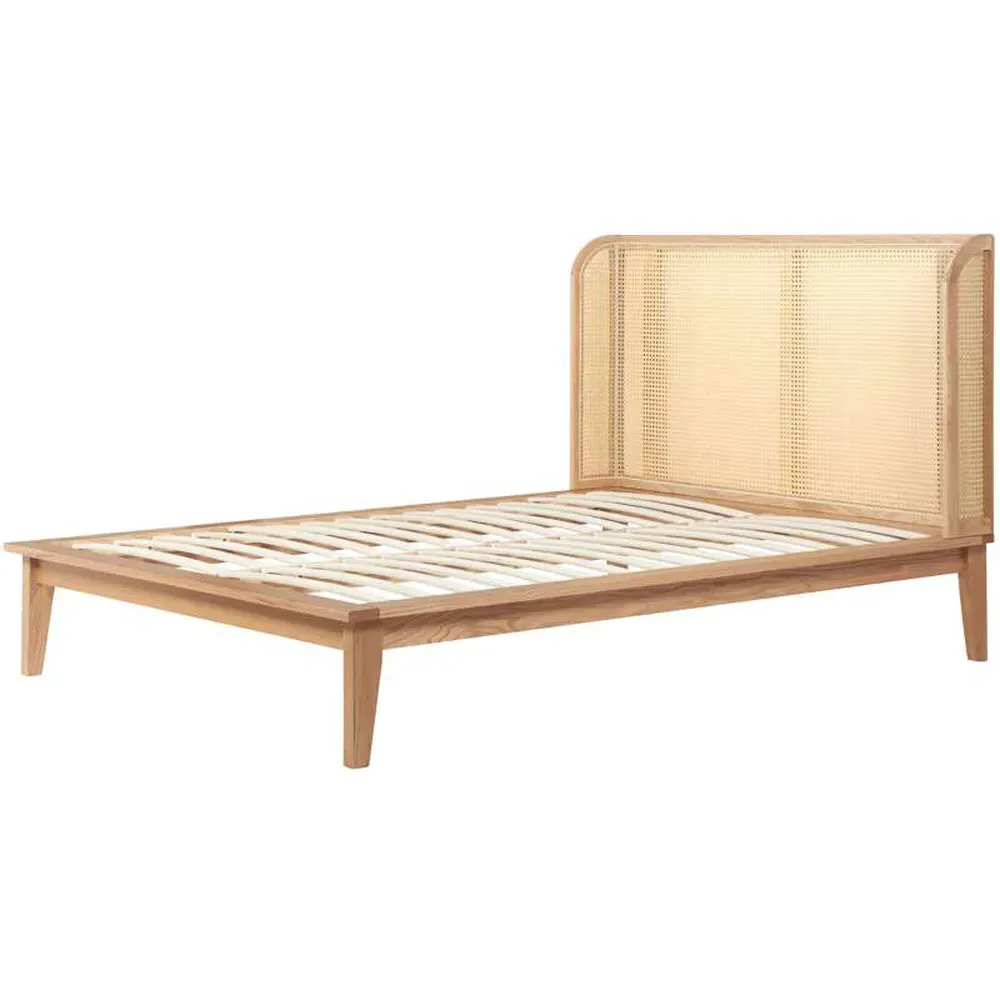 Astrid King Size Rattan Bed - Brown