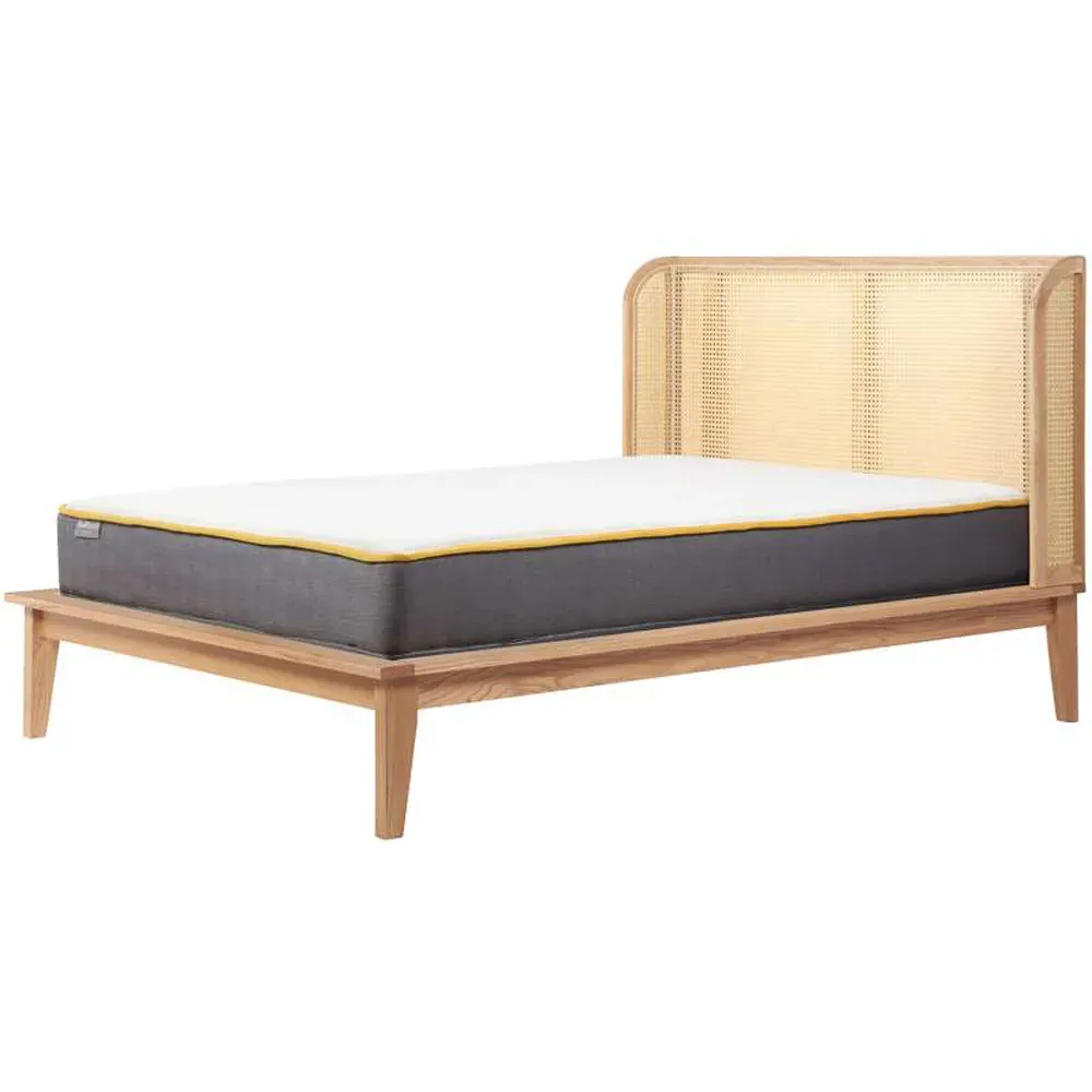 Astrid King Size Rattan Bed - Brown