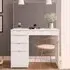 Ava 5 Drawer Dressing Table with Mirror - White