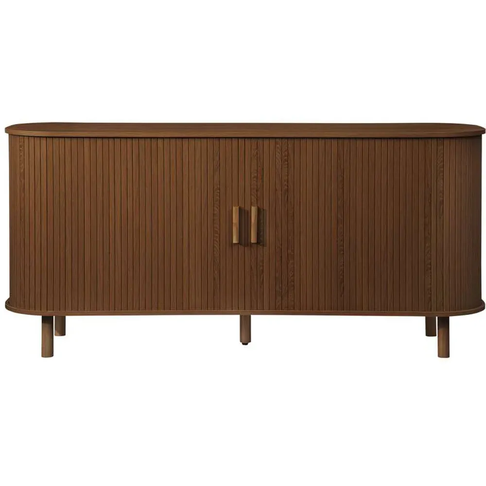 Axel 2 Door Fluted Sideboard - Brown, MDF