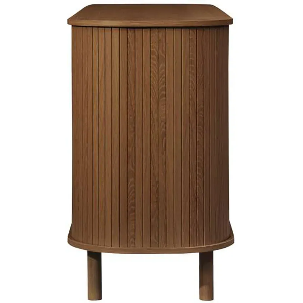 Axel 2 Door Fluted Sideboard - Brown, MDF