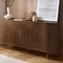 Axel 2 Door Fluted Sideboard - Brown, MDF