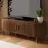 Axel 2 Door Fluted TV Unit - Brown, MDF