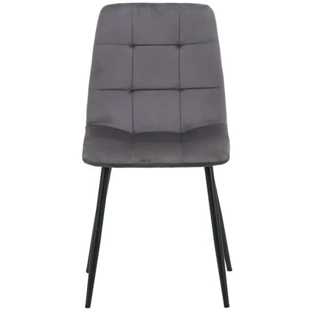 Axel 4-Seater Oval Fluted Dining Table Set - Oak Effect