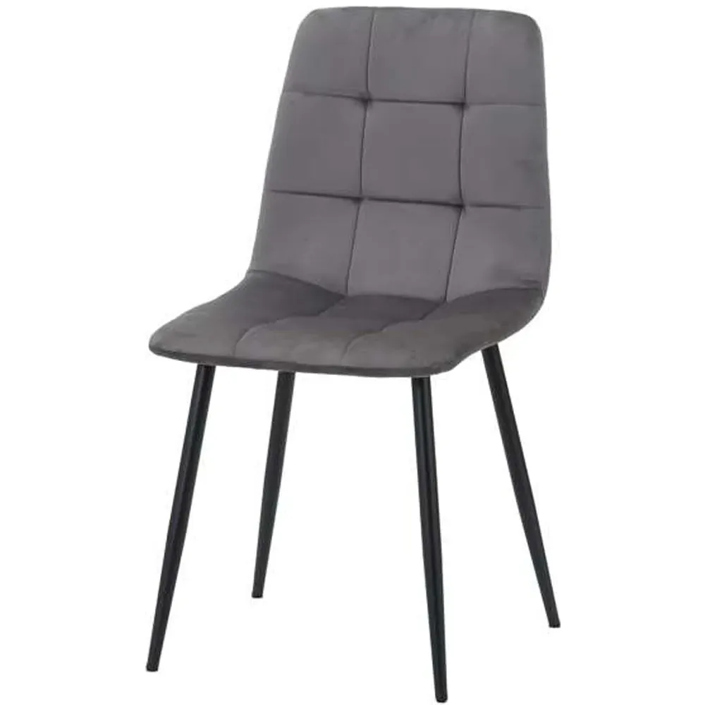 Axel 4-Seater Round Fluted Dining Table Set - Oak Effect