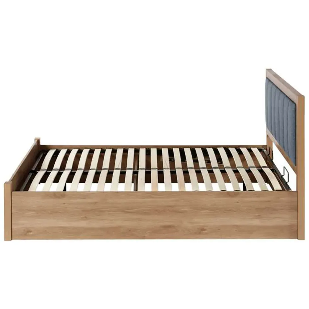 Belmont King Size Ottoman Bed with Storage - Grey