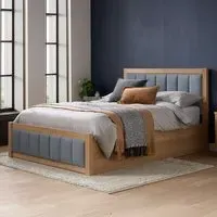 Belmont King Size Ottoman Bed with Storage - Grey