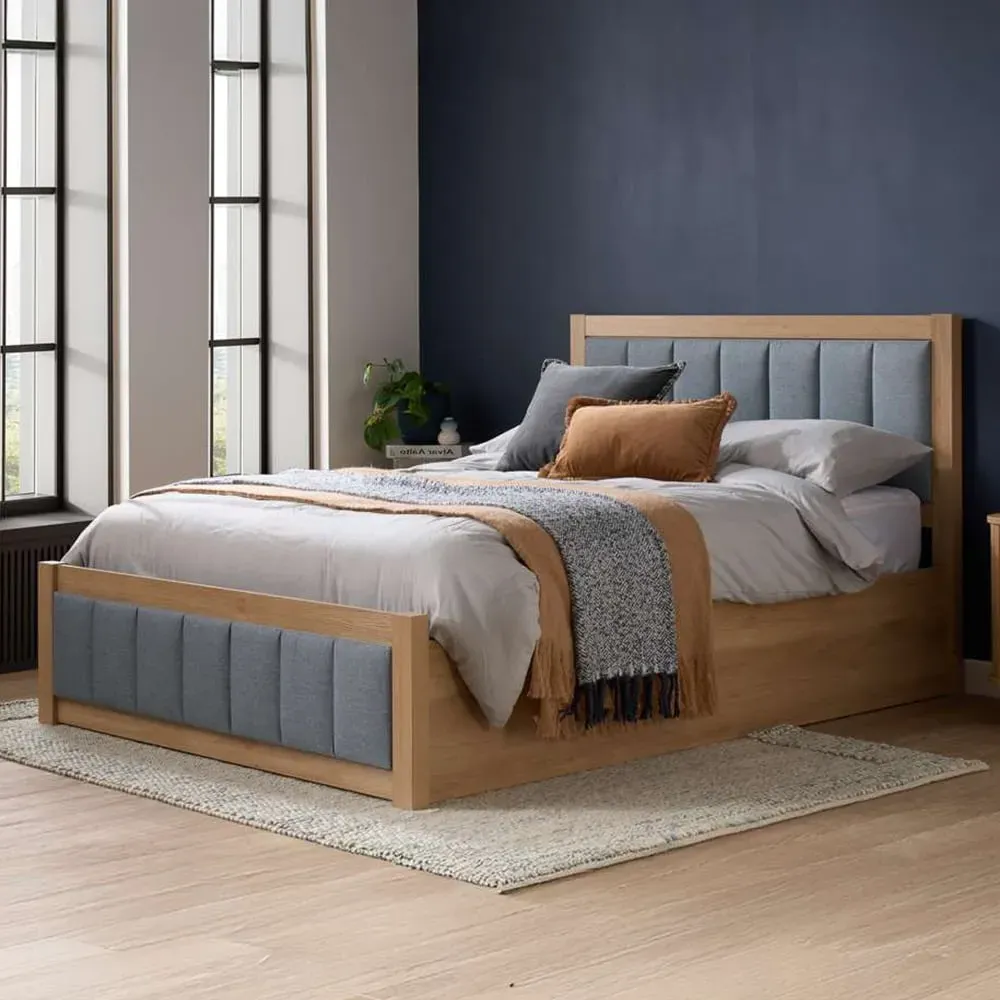 Belmont King Size Ottoman Bed with Storage - Grey image