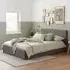 Berlin Double Ottoman Bed with Storage - Grey, Polyester