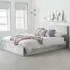 Berlin Double Ottoman Bed with Storage - Grey, Velvet