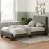 Berlin Small Double Bed Frame - Grey, Polyester