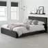 Berlin Small Double Ottoman Bed with Storage - Black, Velvet