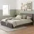 Berlin Small Double Ottoman Bed with Storage - Grey, Polyester